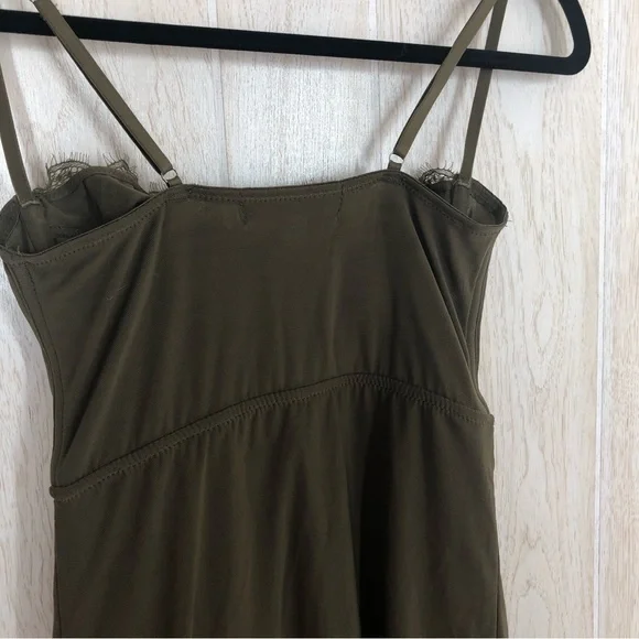 Urban Outfitters Modern Love Olive Green Lace Bustier Mini Dress - Picture 6 of 7